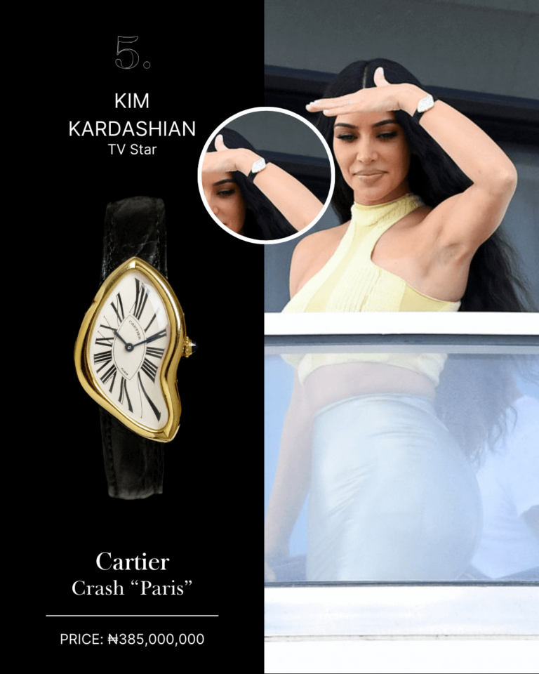 Kim Kardashian wearing Cartier Crash