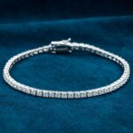 3mm VVS Moissanite Tennis Bracelet (925 Sterling Silver)