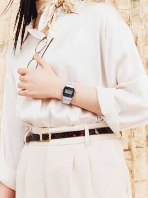 lady wearing casio