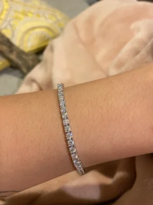 vvs moissanite tennis bracelet